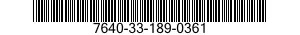 7640-33-189-0361 MAP 7640331890361 331890361