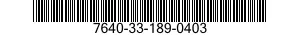 7640-33-189-0403 MAP 7640331890403 331890403