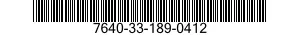 7640-33-189-0412 MAP 7640331890412 331890412