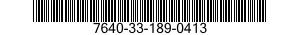 7640-33-189-0413 MAP 7640331890413 331890413