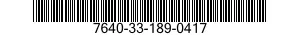 7640-33-189-0417 MAP 7640331890417 331890417