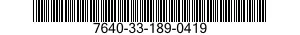 7640-33-189-0419 MAP 7640331890419 331890419