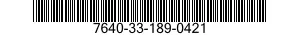 7640-33-189-0421 MAP 7640331890421 331890421