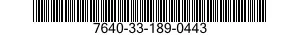 7640-33-189-0443 MAP 7640331890443 331890443