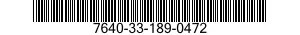 7640-33-189-0472 MAP 7640331890472 331890472