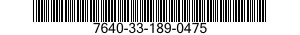 7640-33-189-0475 MAP 7640331890475 331890475