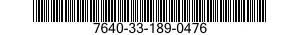 7640-33-189-0476 MAP 7640331890476 331890476