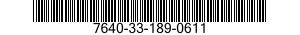 7640-33-189-0611 MAP 7640331890611 331890611