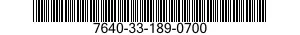 7640-33-189-0700 MAP 7640331890700 331890700