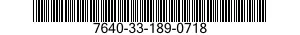 7640-33-189-0718 MAP 7640331890718 331890718