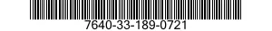 7640-33-189-0721 MAP 7640331890721 331890721