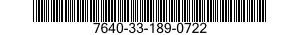 7640-33-189-0722 MAP 7640331890722 331890722