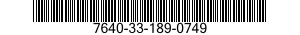 7640-33-189-0749 MAP 7640331890749 331890749