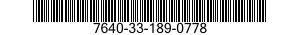 7640-33-189-0778 MAP 7640331890778 331890778