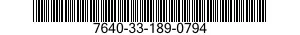 7640-33-189-0794 MAP 7640331890794 331890794