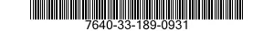 7640-33-189-0931 MAP 7640331890931 331890931