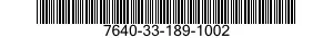 7640-33-189-1002 MAP 7640331891002 331891002