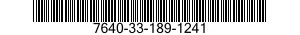 7640-33-189-1241 MAP 7640331891241 331891241