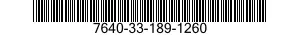 7640-33-189-1260 MAP 7640331891260 331891260