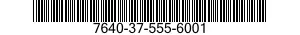 7640-37-555-6001  7640375556001 375556001