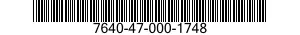 7640-47-000-1748 MAP 7640470001748 470001748