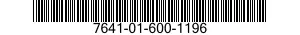 7641-01-600-1196 AERONAUTICAL GEOSPATIAL PRODUCTS 7641016001196 016001196