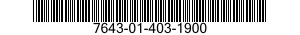 7643-01-403-1900  7643014031900 014031900