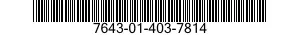 7643-01-403-7814 TOPO,MC&amp;G PRODUCTS 7643014037814 014037814