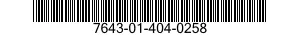 7643-01-404-0258 TOPOGRAPHIC GEOSPATIAL PRODUCTS 7643014040258 014040258