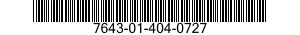 7643-01-404-0727 TOPOGRAPHIC GEOSPATIAL PRODUCTS 7643014040727 014040727