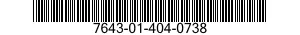 7643-01-404-0738 TOPOGRAPHIC GEOSPATIAL PRODUCTS 7643014040738 014040738