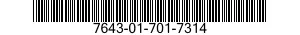 7643-01-701-7314 TOPOGRAPHIC GEOSPATIAL PRODUCTS 7643017017314 017017314