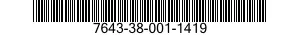 7643-38-001-1419 TOPOGRAPHIC GEOSPATIAL PRODUCTS 7643380011419 380011419