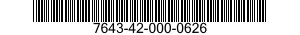 7643-42-000-0626 TOPOGRAPHIC GEOSPATIAL PRODUCTS 7643420000626 420000626
