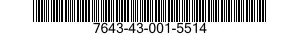 7643-43-001-5514  7643430015514 430015514