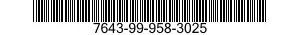 7643-99-958-3025 TOPOGRAPHIC GEOSPATIAL PRODUCTS 7643999583025 999583025