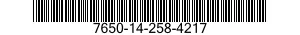 7650-14-258-4217  7650142584217 142584217