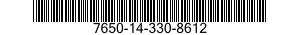 7650-14-330-8612  7650143308612 143308612
