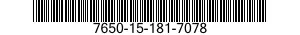 7650-15-181-7078 TECHNICAL AND OPERA 7650151817078 151817078