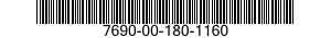7690-00-180-1160  7690001801160 001801160