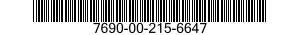 7690-00-215-6647  7690002156647 002156647
