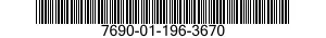 7690-01-196-3670 LABEL 7690011963670 011963670