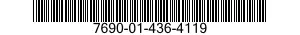 7690-01-436-4119 LABEL 7690014364119 014364119