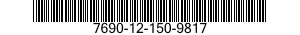 7690-12-150-9817  7690121509817 121509817