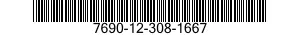 7690-12-308-1667 LABEL 7690123081667 123081667