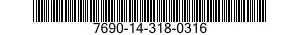 7690-14-318-0316 MARKER,IDENTIFICATION 7690143180316 143180316