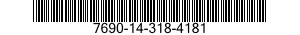 7690-14-318-4181  7690143184181 143184181