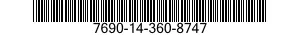 7690-14-360-8747  7690143608747 143608747