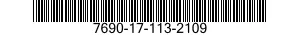 7690-17-113-2109 CARD SET,INSTRUCTION 7690171132109 171132109