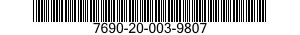 7690-20-003-9807 MARKER,IDENTIFICATION 7690200039807 200039807